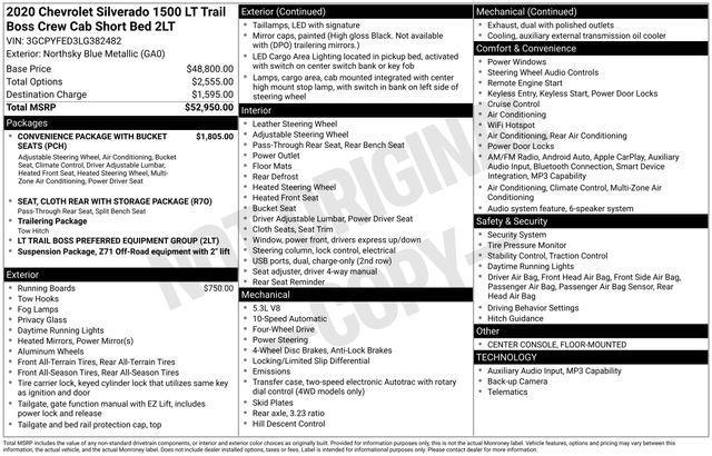 used 2020 Chevrolet Silverado 1500 car, priced at $34,394