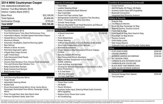 used 2014 MINI Countryman car, priced at $6,991