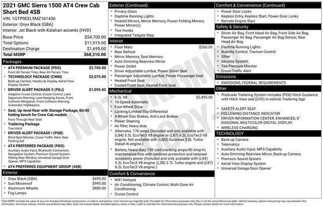 used 2021 GMC Sierra 1500 car, priced at $39,991