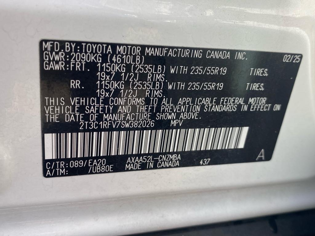 used 2025 Toyota RAV4 car, priced at $37,500