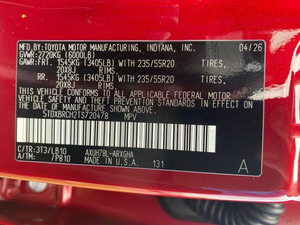 new 2026 Toyota Highlander Hybrid car, priced at $58,492