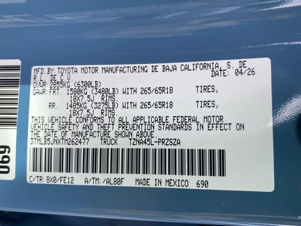 new 2026 Toyota Tacoma car, priced at $46,249