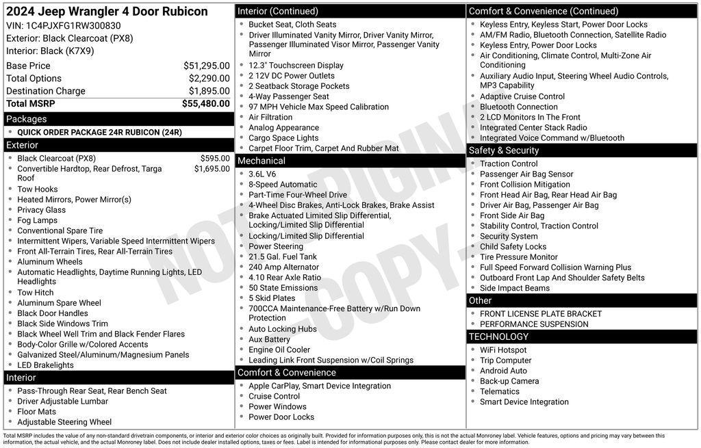 used 2024 Jeep Wrangler car, priced at $39,807