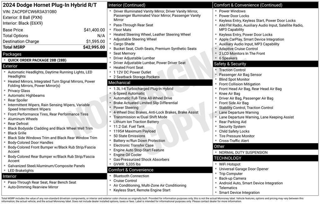 used 2024 Dodge Hornet car, priced at $19,891
