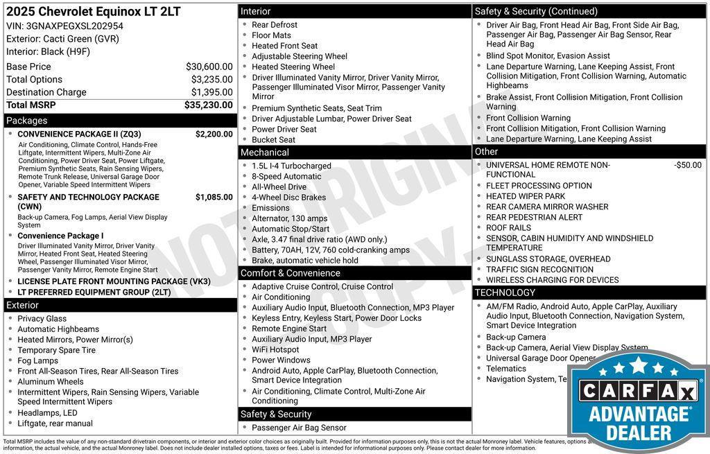 used 2025 Chevrolet Equinox car, priced at $23,041