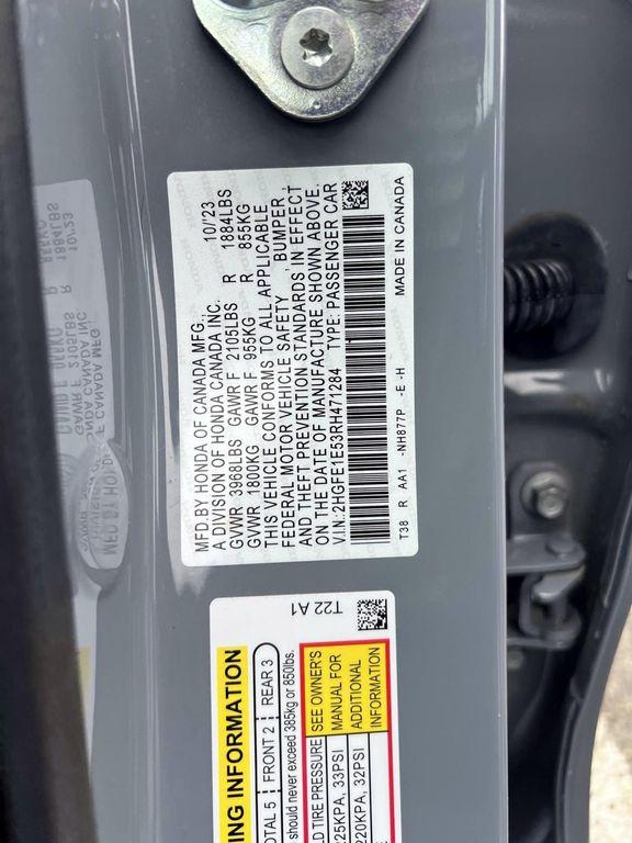 used 2024 Honda Civic Si car, priced at $28,995