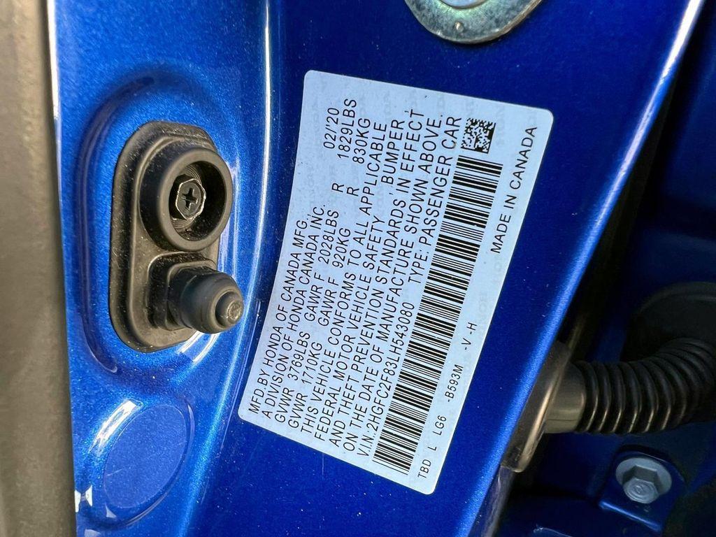 used 2020 Honda Civic car, priced at $18,995