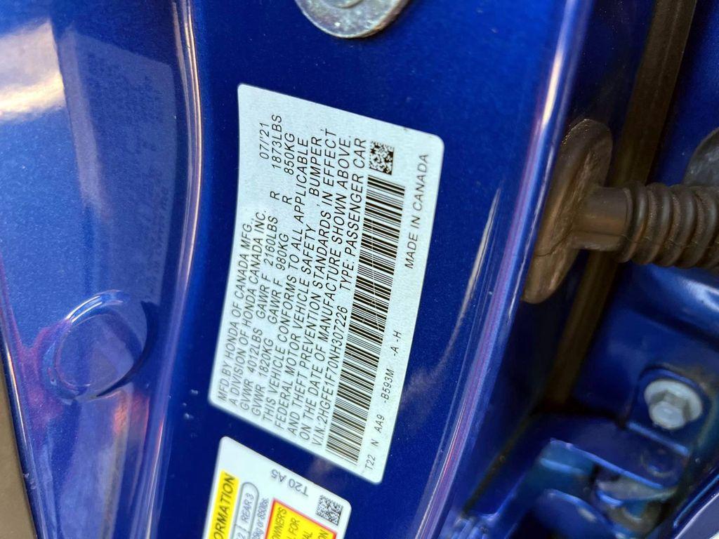 used 2022 Honda Civic car, priced at $19,895