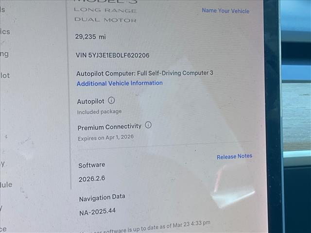 used 2020 Tesla Model 3 car, priced at $26,990