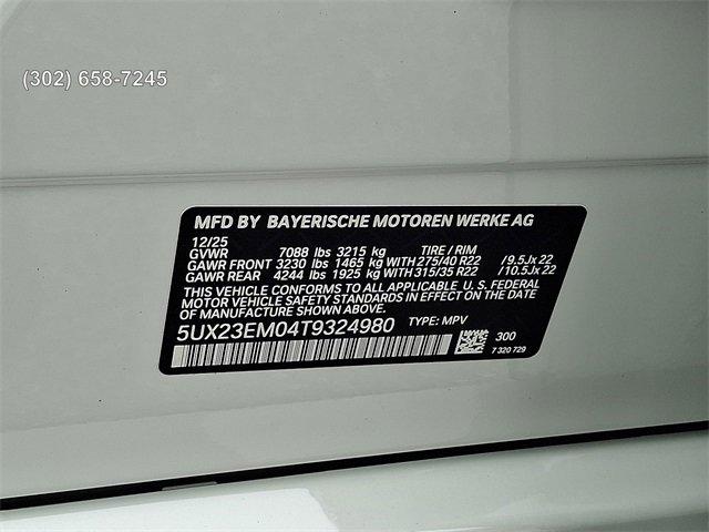 new 2026 BMW X7 car, priced at $106,625