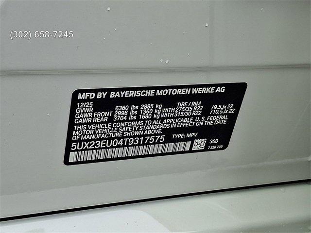 new 2026 BMW X5 car, priced at $83,775