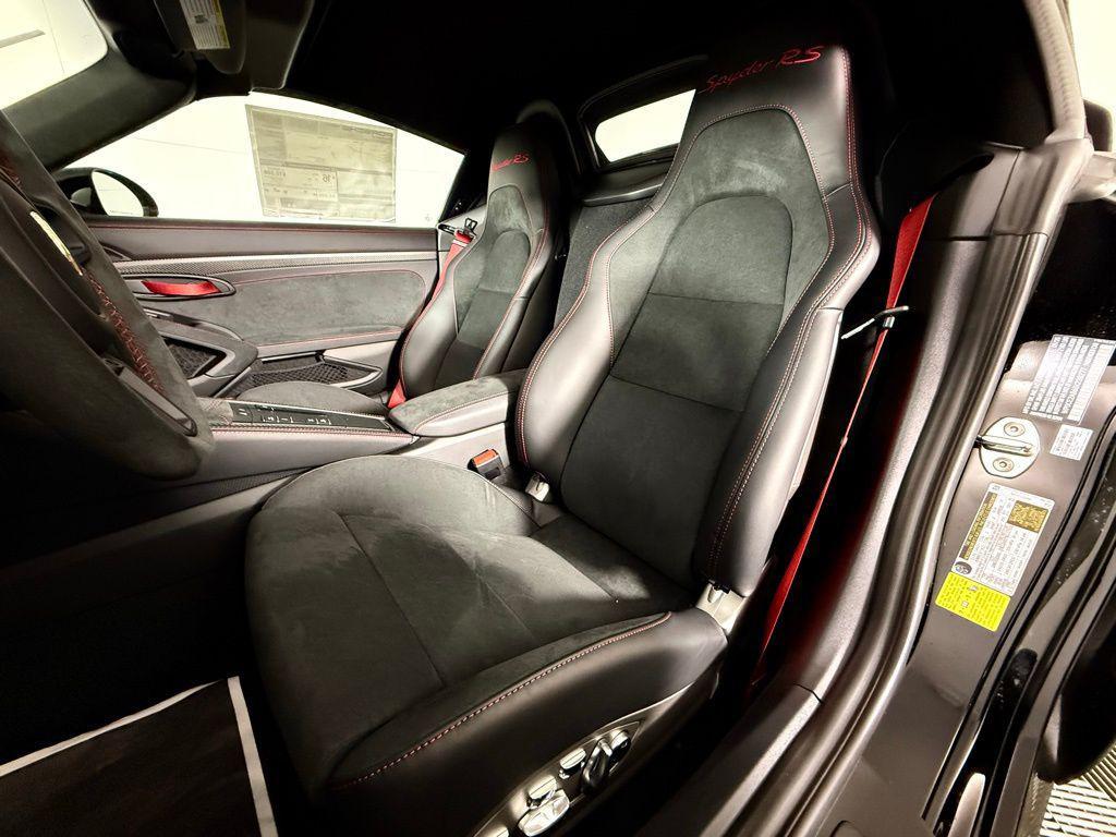 new 2025 Porsche 718 Spyder car, priced at $177,385