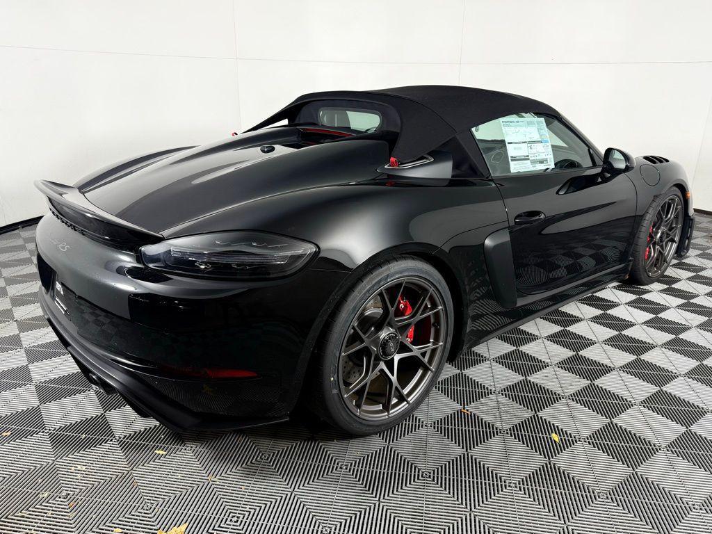 new 2025 Porsche 718 Spyder car, priced at $177,385