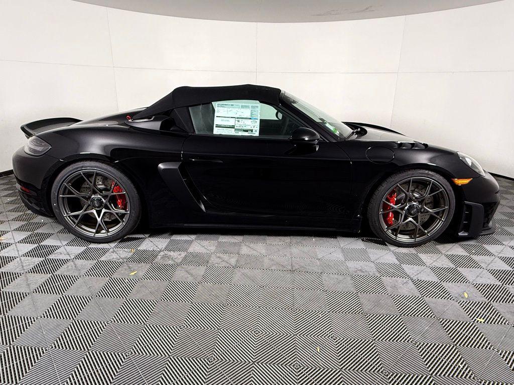 new 2025 Porsche 718 Spyder car, priced at $177,385