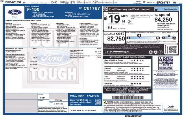 new 2025 Ford F-150 car, priced at $71,916