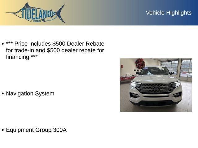 used 2023 Ford Explorer car, priced at $29,750