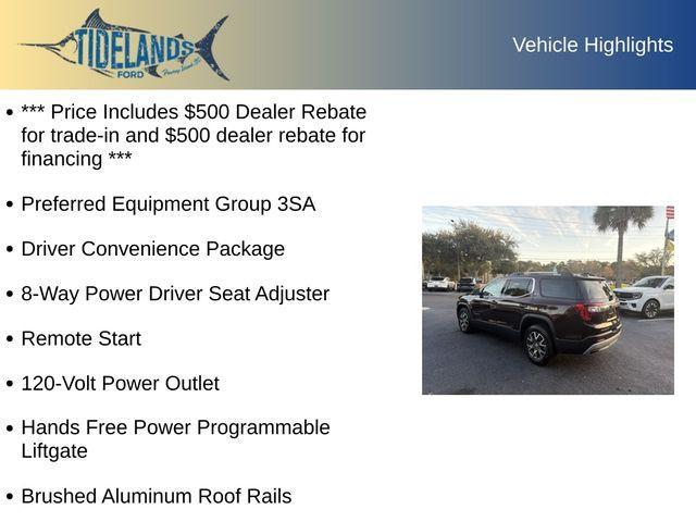 used 2020 GMC Acadia car, priced at $19,995