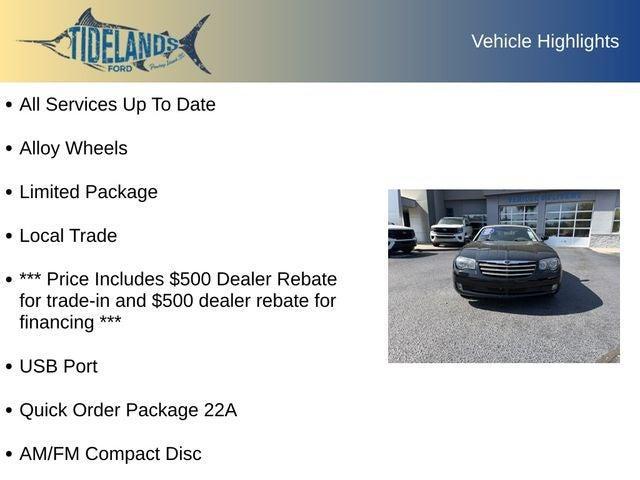 used 2005 Chrysler Crossfire car, priced at $10,397