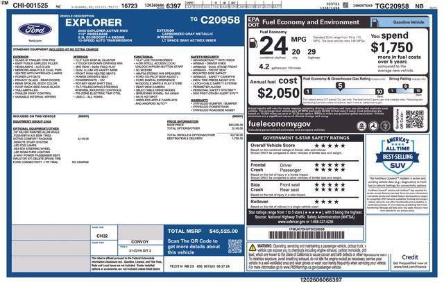 new 2026 Ford Explorer car, priced at $39,345