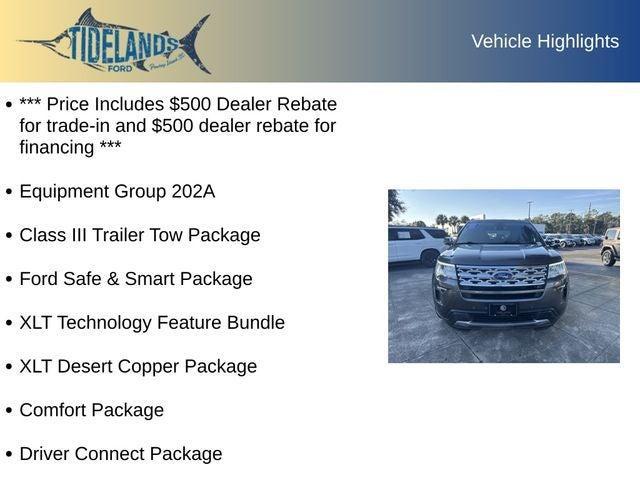used 2019 Ford Explorer car, priced at $18,750