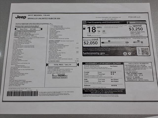 used 2017 Jeep Wrangler Unlimited car, priced at $25,900