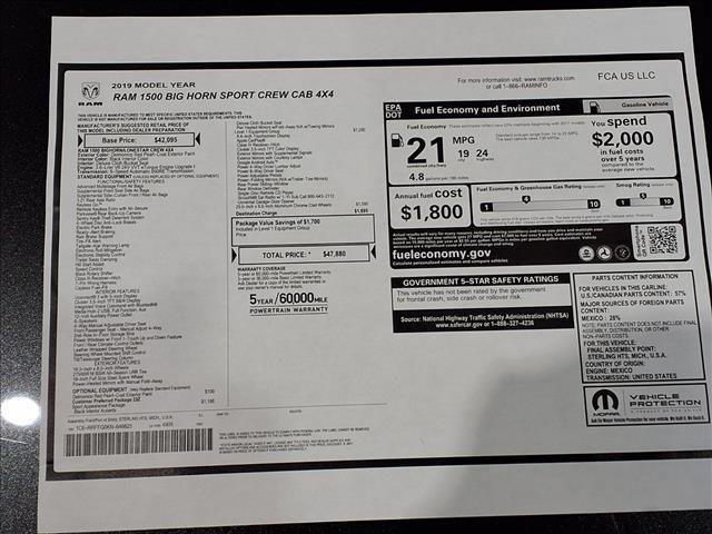 used 2019 Ram 1500 car, priced at $24,900