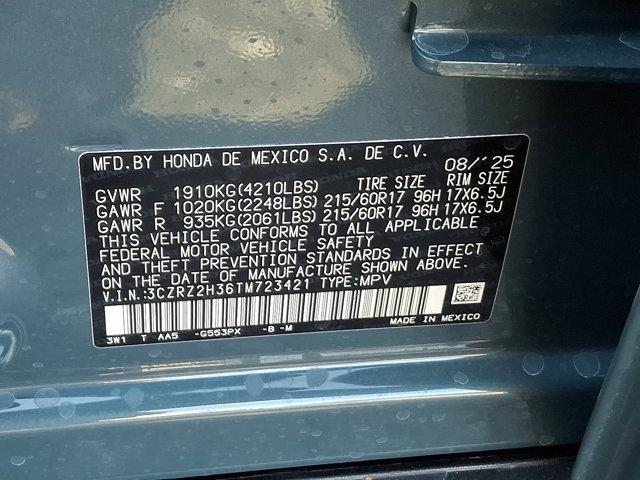 new 2026 Honda HR-V car, priced at $29,605