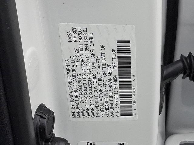 new 2026 Honda Ridgeline car, priced at $42,545