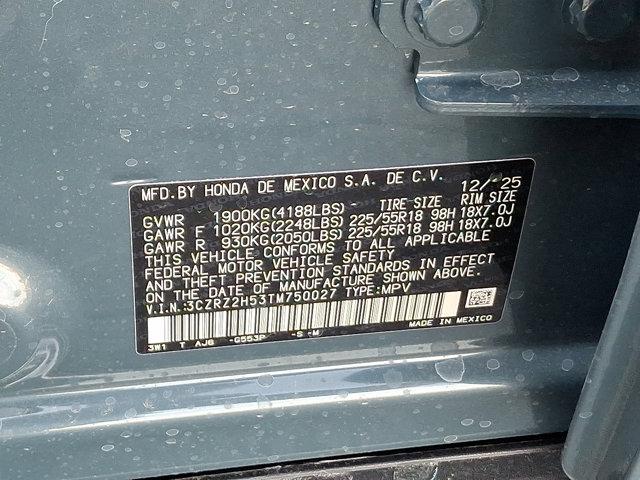 new 2026 Honda HR-V car, priced at $31,405