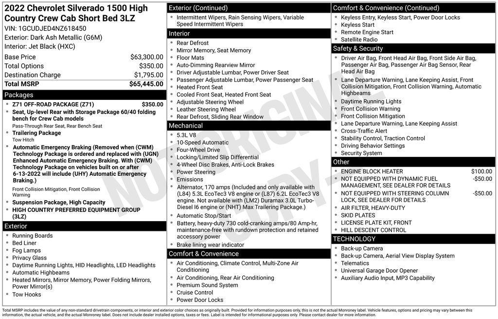 used 2022 Chevrolet Silverado 1500 car, priced at $40,234