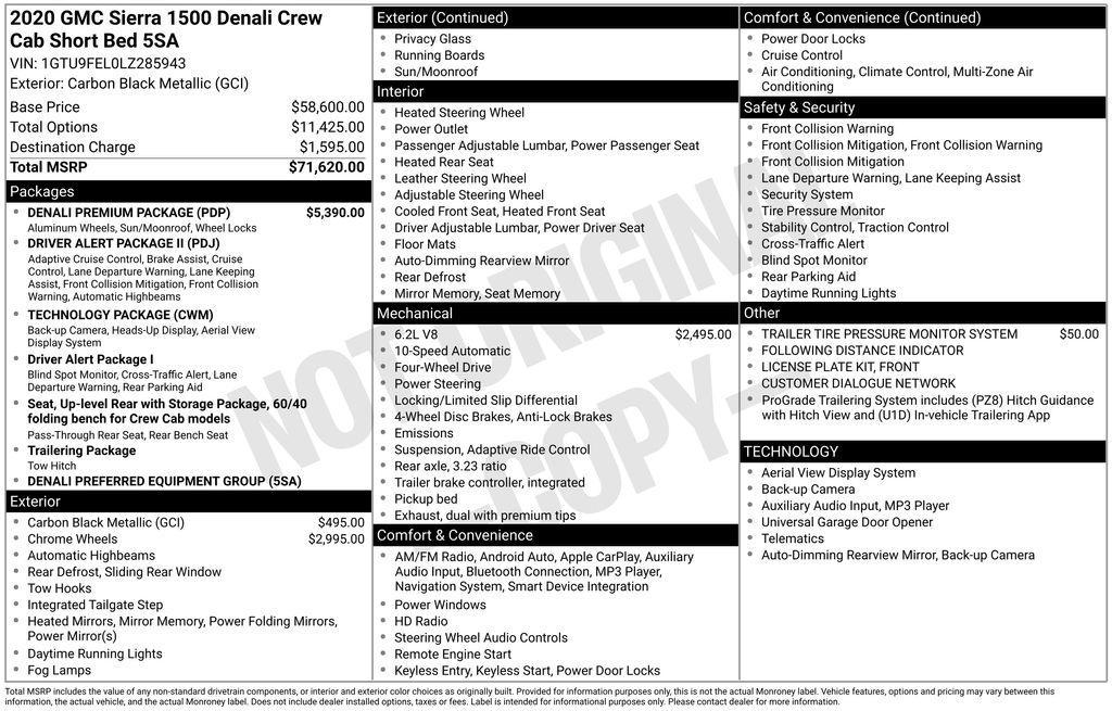 used 2020 GMC Sierra 1500 car, priced at $31,988