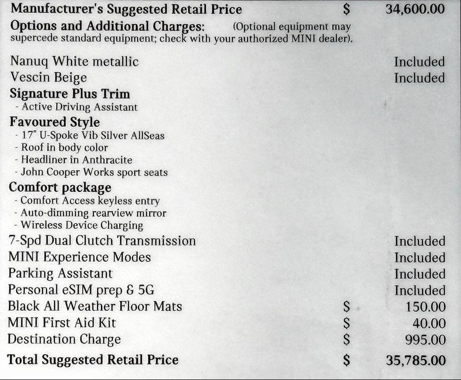 used 2025 MINI Hardtop car, priced at $29,999