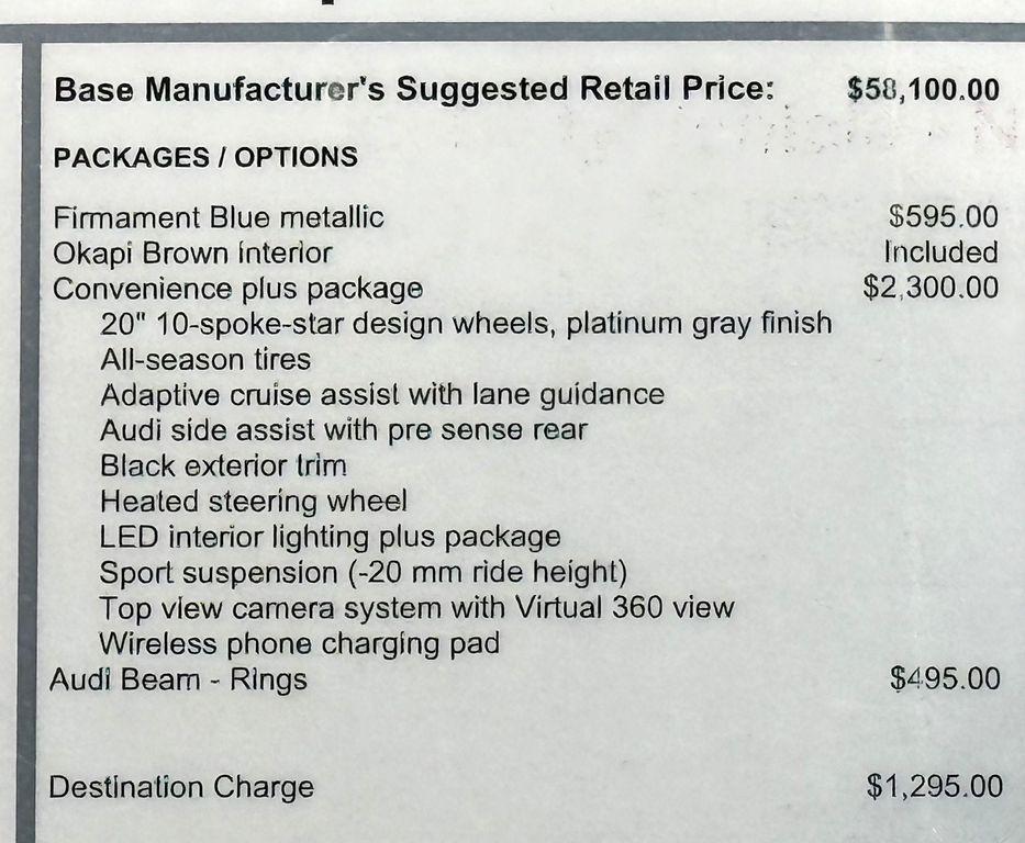 used 2025 Audi A6 car, priced at $49,999