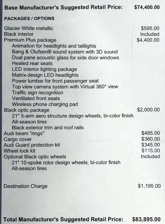 used 2024 Audi Q8 e-tron car, priced at $47,450