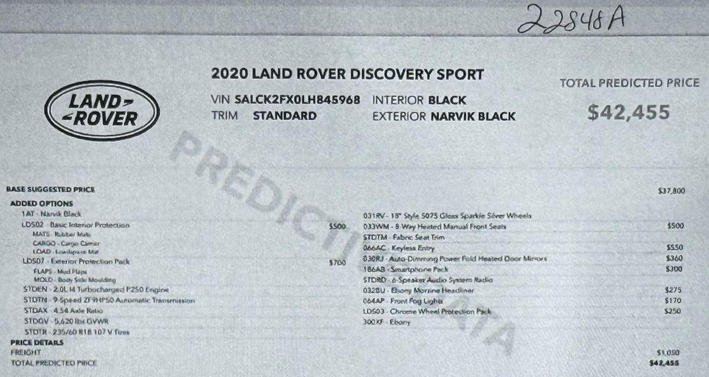 used 2020 Land Rover Discovery Sport car, priced at $20,999