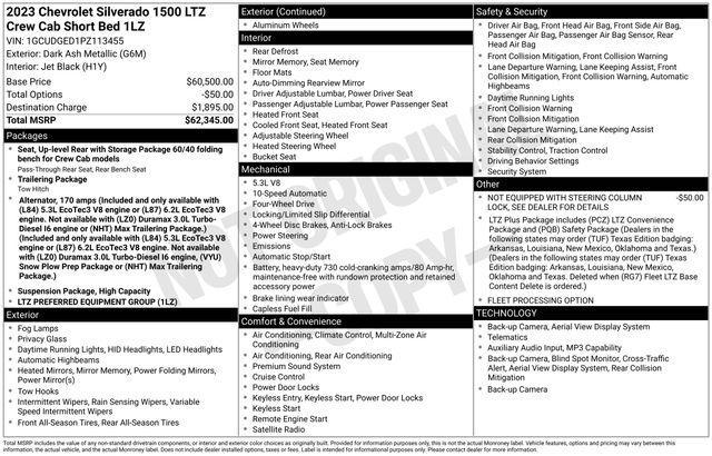 used 2023 Chevrolet Silverado 1500 car, priced at $40,982