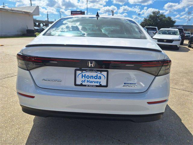 new 2025 Honda Accord Hybrid car, priced at $33,699
