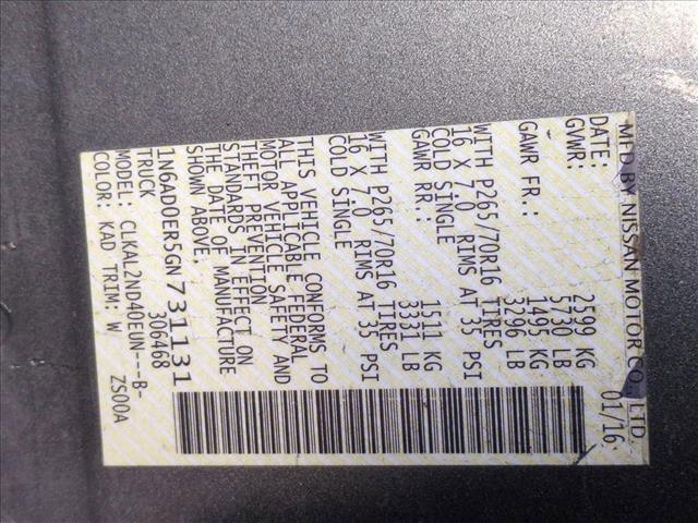 used 2016 Nissan Frontier car, priced at $12,844