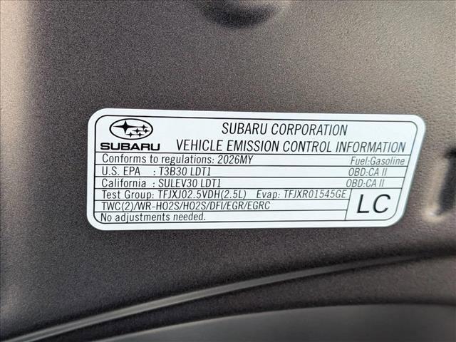new 2026 Subaru Crosstrek car, priced at $30,868