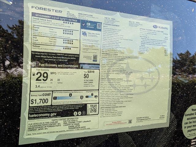 new 2026 Subaru Forester car, priced at $33,265