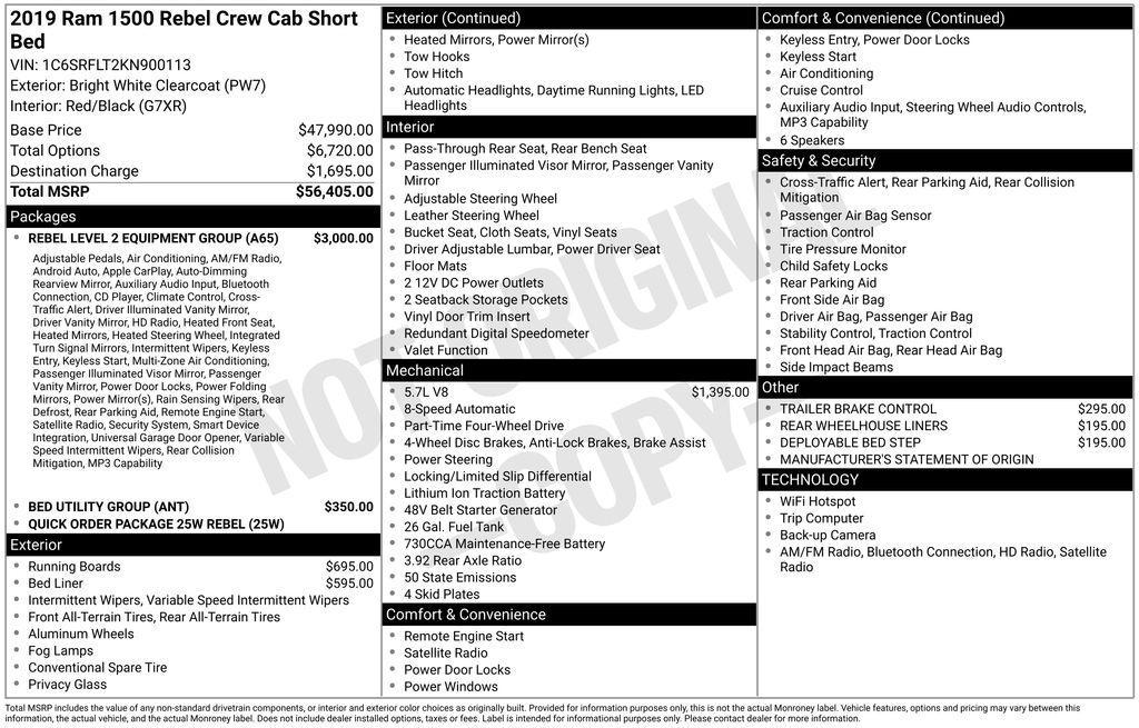 used 2019 Ram 1500 car, priced at $25,884