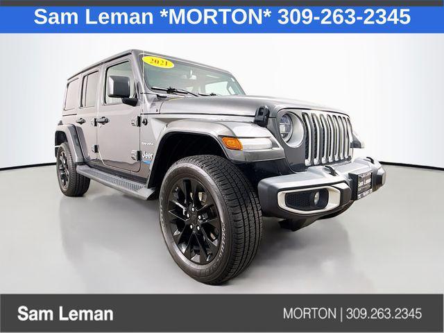used 2021 Jeep Wrangler Unlimited 4xe car, priced at $28,596