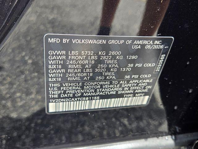 new 2026 Volkswagen Atlas car, priced at $36,929
