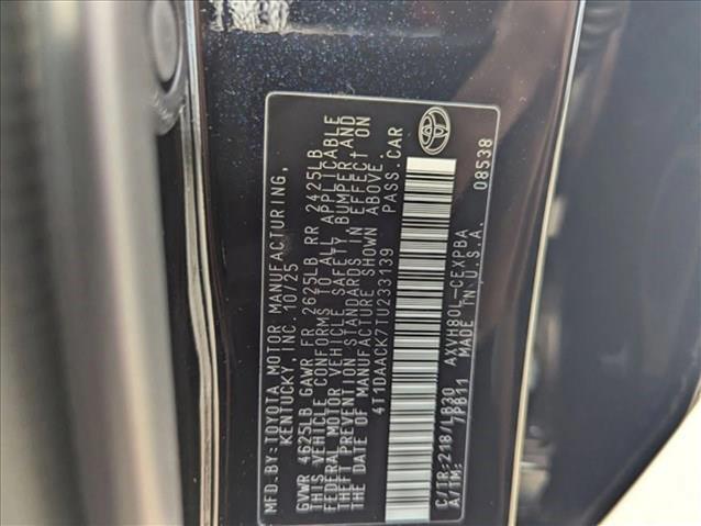 new 2026 Toyota Camry car, priced at $44,656