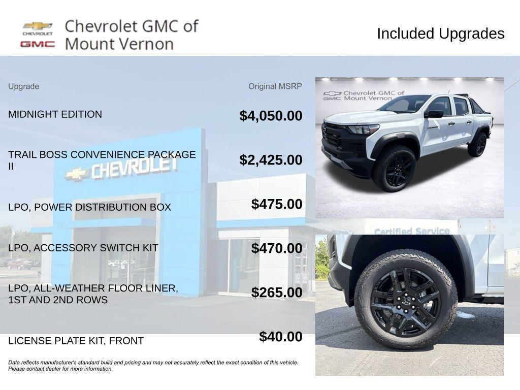 new 2025 Chevrolet Colorado car, priced at $43,105