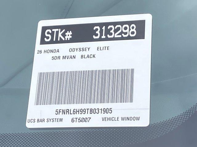 new 2026 Honda Odyssey car, priced at $53,190