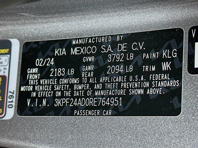 used 2024 Kia Forte car, priced at $15,487