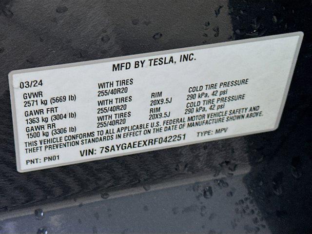 used 2024 Tesla Model Y car, priced at $37,386
