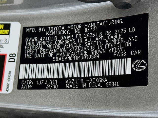 used 2021 Lexus ES 300h car, priced at $29,497