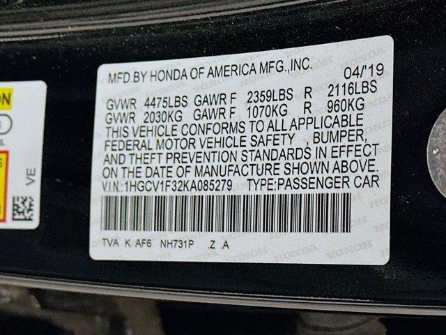 used 2019 Honda Accord car, priced at $19,996